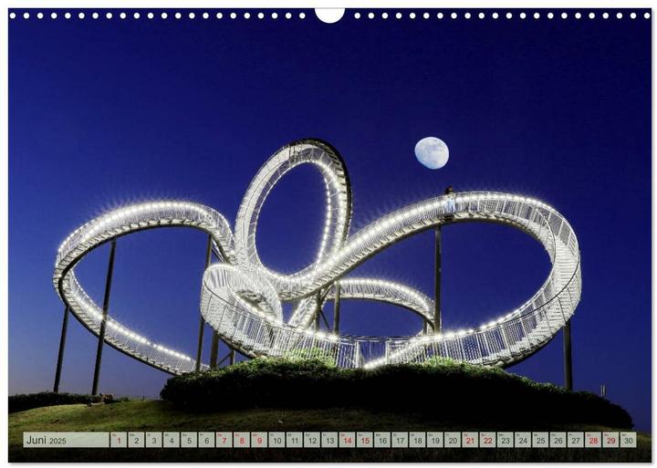 Image du produit RUHRPOTT LICHTER (Wandkalender 2025 DIN A3 quer), Monatskalender (A3)