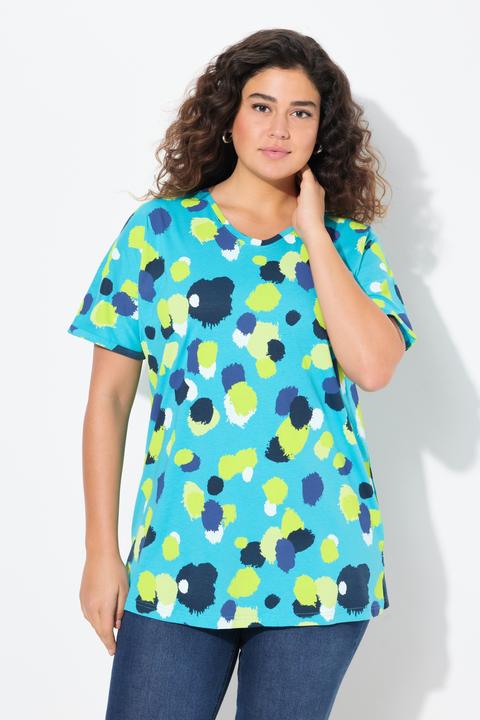 Actual product image Ulla Popken Polka Dot Short Sleeve Tee (46, 48)