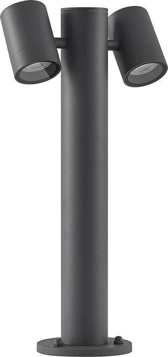 Produktbild Lucande Maloney 2 Garten Leuchte H50 Dark Grey (GU10, IP54)