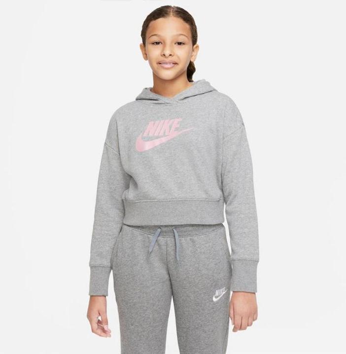 Produktbild Nike Sportswear Club Big Kids" Carbon Heather/Elemental Pink M (M)