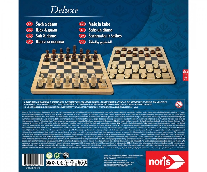 Productafbeelding Noris Schaken en dammen spelen