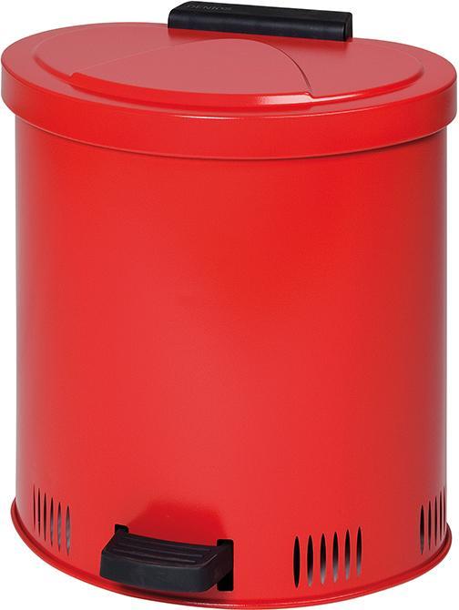 Actual product image asecos Cleaning cloth collection container red sheet steel 20 litres