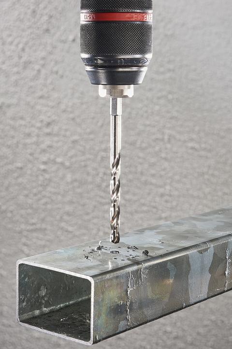 Produktbild wolfcraft 1 Metallbohrer HSS G, S=6-kt., ø4x53mm (4 mm)