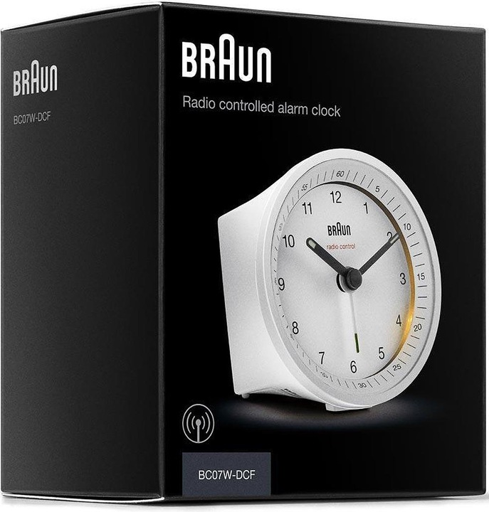 Actual product image Braun Classic radio-controlled alarm clock