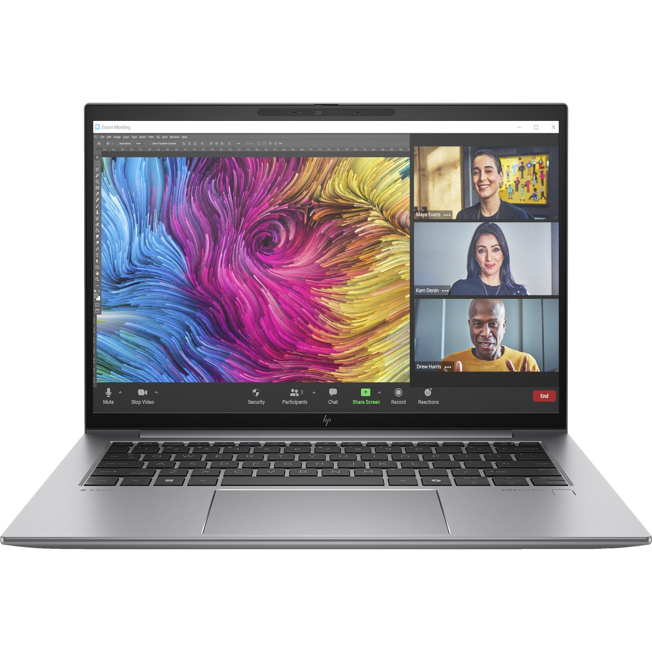HP ZFly14G11 U7-165H 14 64GB/1T PC Germa (14", Intel Core Ultra 7 165H, 64 GB, 1000 GB, DE), Notebook, Grau