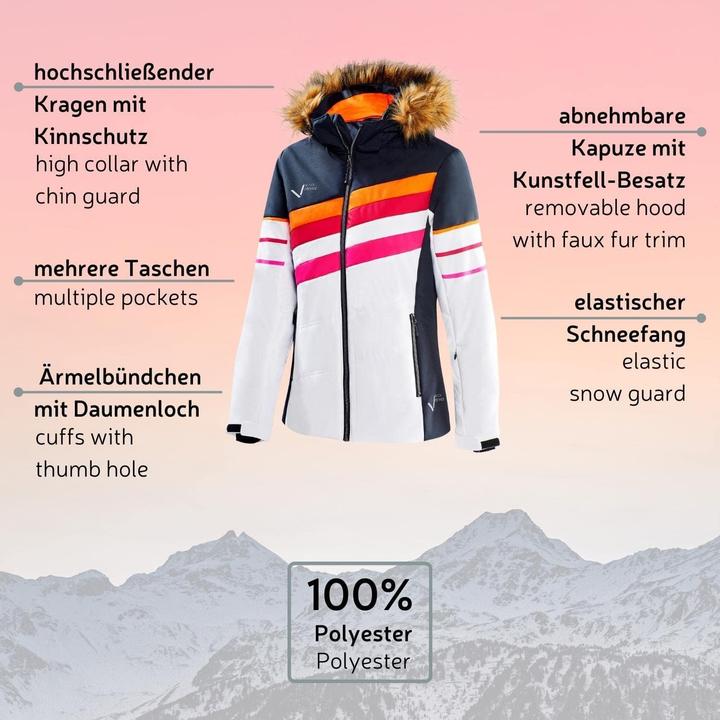 Immagine prodotto Black Crevice Ski-jack voor dames, wit/zwart, 40 (40)