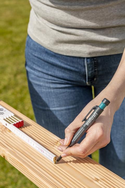 Actual product image wolfcraft 1 folding rule 2m beech wood (0.21 m)