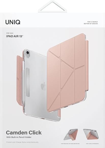 Actual product image Uniq etui Camden Click iPad Air 13" (2024) różowy/blush pink (Apple iPad Air 13 2024, Apple iPad Air 13 2025, Apple iPad Air 13 2026)