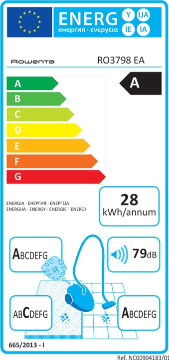 Energy Label Rowenta Compact Power Cyclonic RO3798