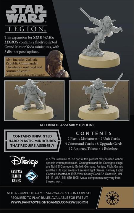 Immagine prodotto FFG FFGD4676 - Grandmaster Yoda - Star Wars Legion, età 14+ (espansione EN) (Tedesco)