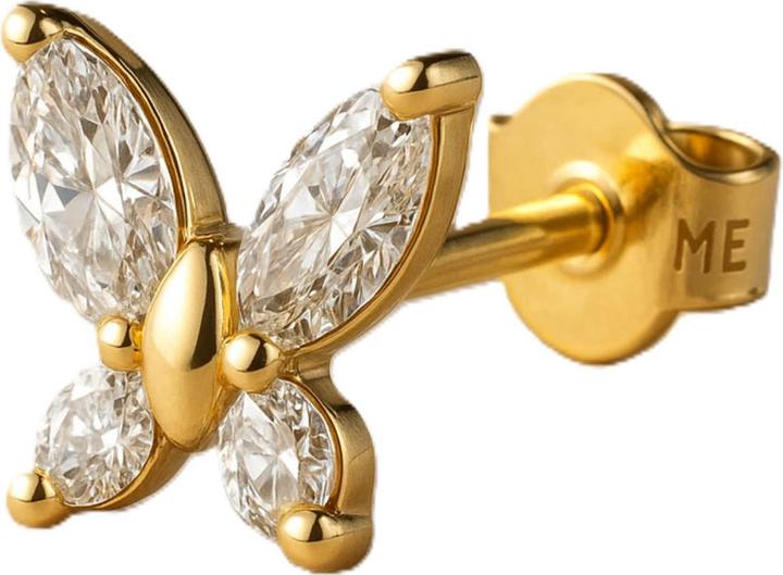Actual product image Pandora Butterfly Stud Earrings (Gold plated, Sterling silver 925, Metal)