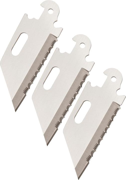 Actual product image Cold Steel Click-N-Cut Standard Blades Serrated 3-pack