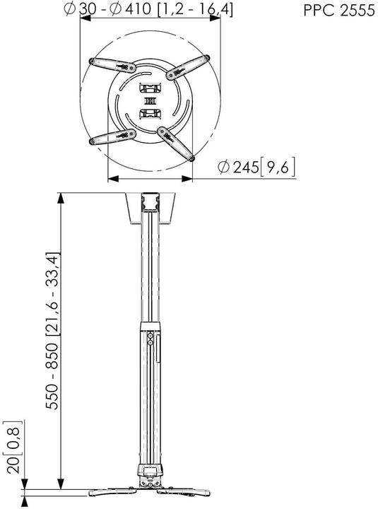 Produktbild Vogels Ppc 2555 (Decke)