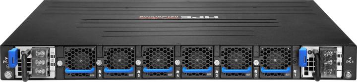 Immagine prodotto HPE Bundle Switch Aruba 8325P, 32 porte QSFP28, Back-to-Front, 6x ventola, 2x alimentatore DC (32 porte)