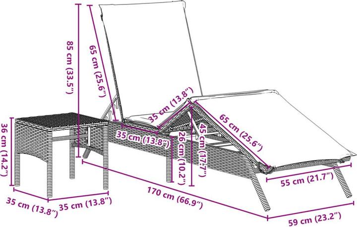 Actual product image vidaXL Yanai (200 cm)
