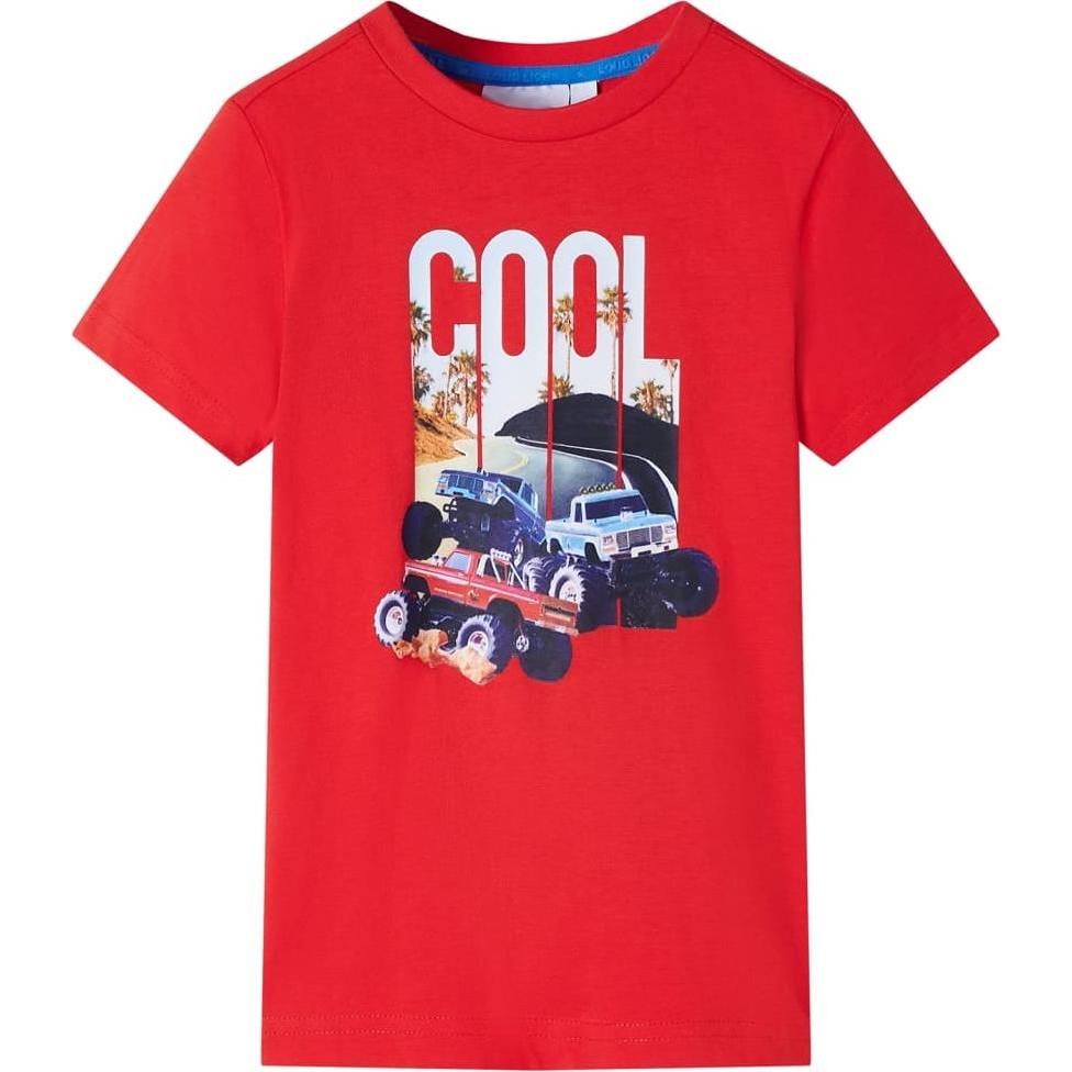 VidaXL, Jungen, Shirt, Izaiah, Rot, (128)