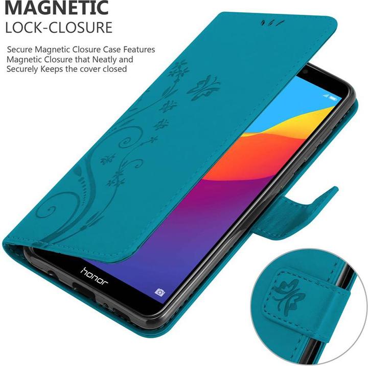 Produktbild Cadorabo Flower Book Cover (Huawei Y7 (2018))