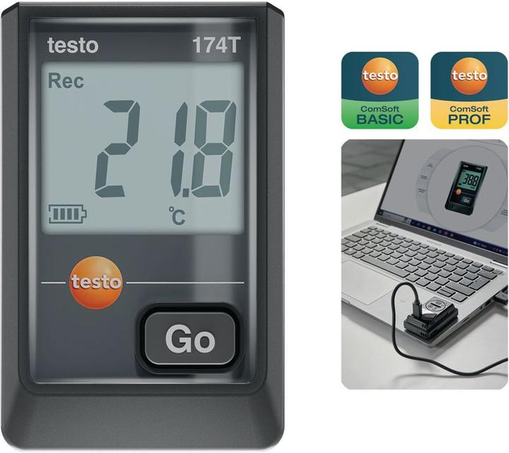 Actual product image Testo Mini data logger 174 T / USB-C