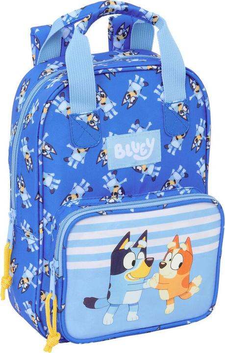 Bluey Schulrucksack Let's play Blau 20 x 28 x 8 cm