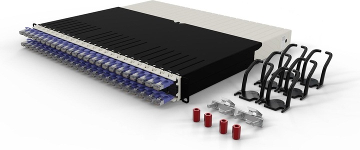 Image du produit PATCHBOX one / 8RU / Cat 6A, STP, 0.8 m, Violet (STP, CAT6a, 0.80 m)