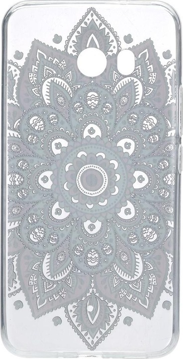 Produktbild König Design Henna Cover für Handy HTC U11 Case Schutz Hülle Silikon Bumper Etuis Tattoo Bunt (HTC U11)