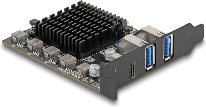 Image du produit Delock PCI Express x4 Karte zu 1 x USB Type-C 20 Gbps + 2 x Typ-A 10 Gbps - Low Profile Formfaktor