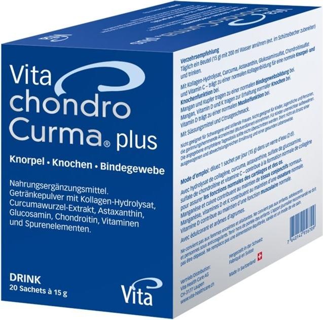 Actual product image Vita Chondro Curma plus drink à 1 (20 Piece, Granulate, 387 g)