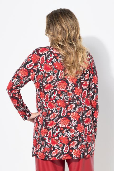 Actual product image Miamoda T-Shirt, A-Linie, florales Muster, Langarm (50)
