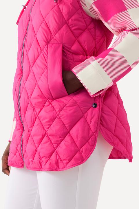 Produktbild Ulla Popken Steppweste, Zipper, Tunnelzug, Kapuze (54)