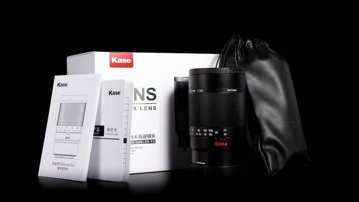 Produktbild Kase 200mm f/5.6 MC Spiegelobjektiv für Canon RF Mount (Canon RF, APS-C / DX, Vollformat)