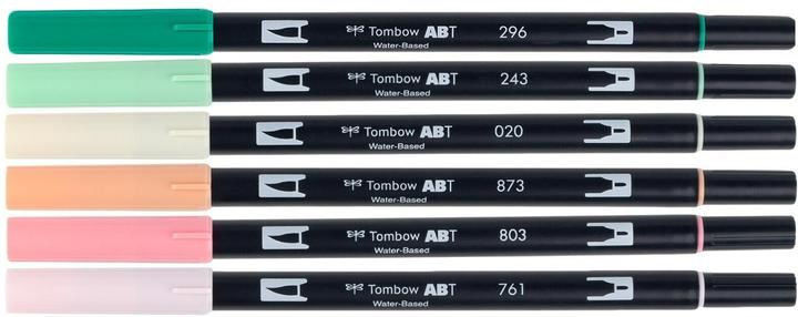 Actual product image Tombow Dual Brush Pen Etui (6 x)