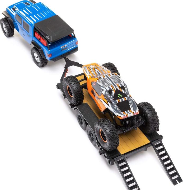 Immagine prodotto Axial Rimorchio pianale a 2 assi 1:24 (RTR pronto all'uso)