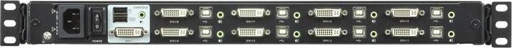 Produktbild Aten CL6708MW ES Single Rail KVM-Switch 8-Port 17,3"-LCD (USB DVI) ES-Layout