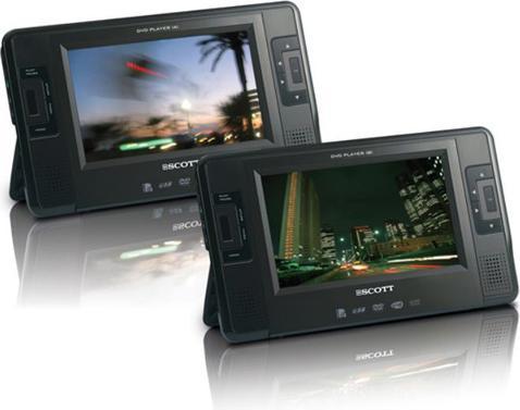 Produktbild Audio Scott TSX 712 Twin Monaco, Portabler DVD Player mit 2 x 7"