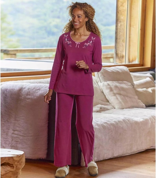 Immagine prodotto Atlas For Women Pigiama in cotone con scollo alla moda (W38/L40)
