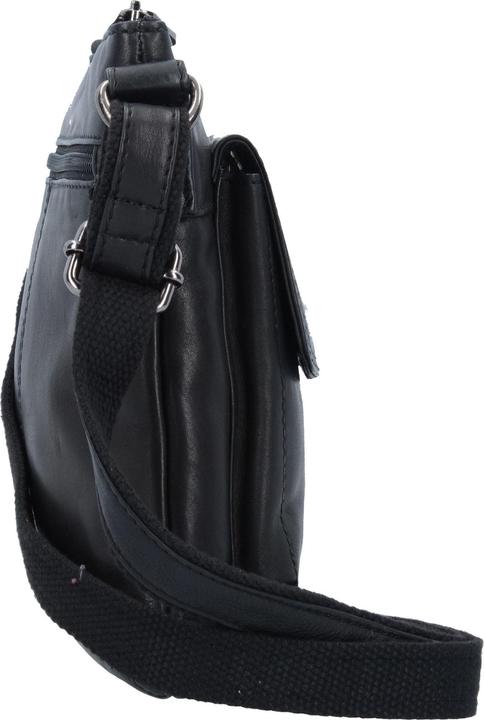 Immagine prodotto Greenland Nature Borsa a tracolla in nappa nera da 21 cm