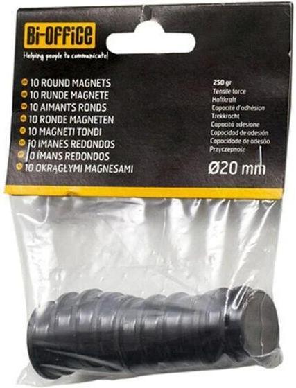 Image du produit Bi-Office Aimants super puissants noirs (10 x)