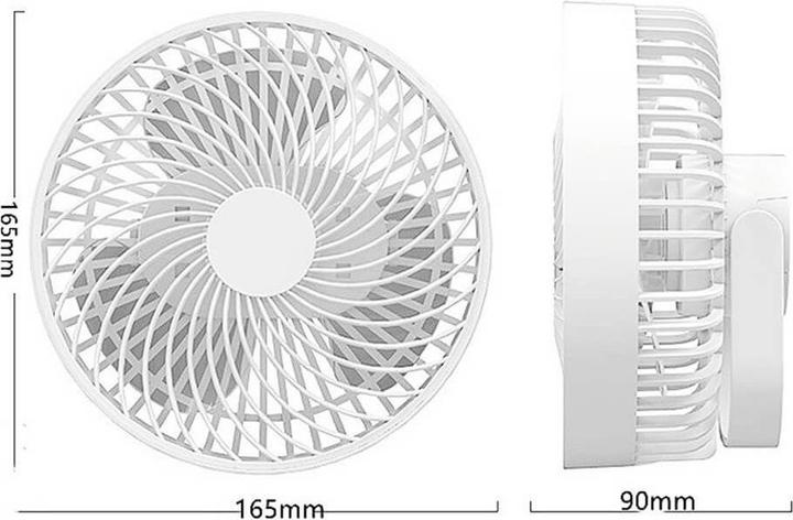 Cover-Discount Mini tragbarer Tischventilator (50 dB)