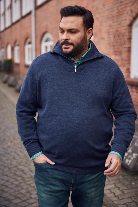 Image du produit Men+ Pull camionneur, col montant zippé - jusqu'au 8 XL (L)