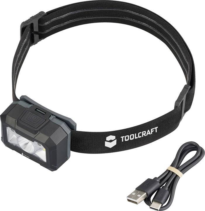 Actual product image Toolcraft TO-9664731 Headlamp Li-ion rechargeable batteries 400 lm 30 h TO-9664731 (400 lm)