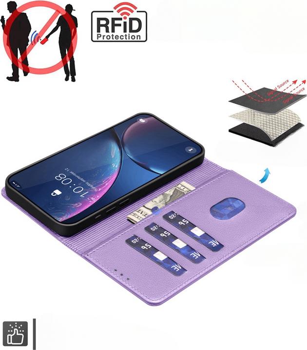 Productafbeelding Binfen Color Galaxy A16 - BINFEN leren hoesje met RFID-locker (Samsung Galaxy A16 5G)