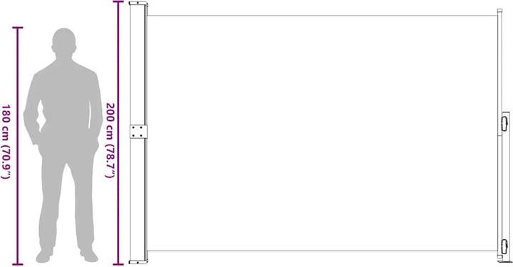 Produktbild vidaXL Seitenmarkise (5 m)