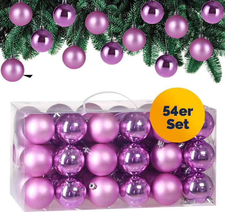 Image du produit Deuba Boules pour arbre de Noël, or, 54 pièces (54 -pièce)