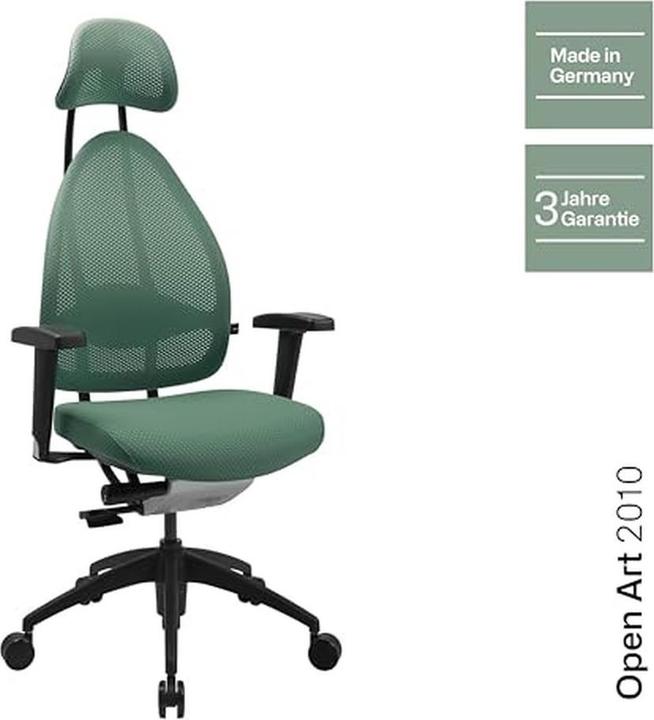 Produktbild Topstar Ergonomischer Bürostuhl mit höhenverstellbaren Armlehnen und Kopfstütze