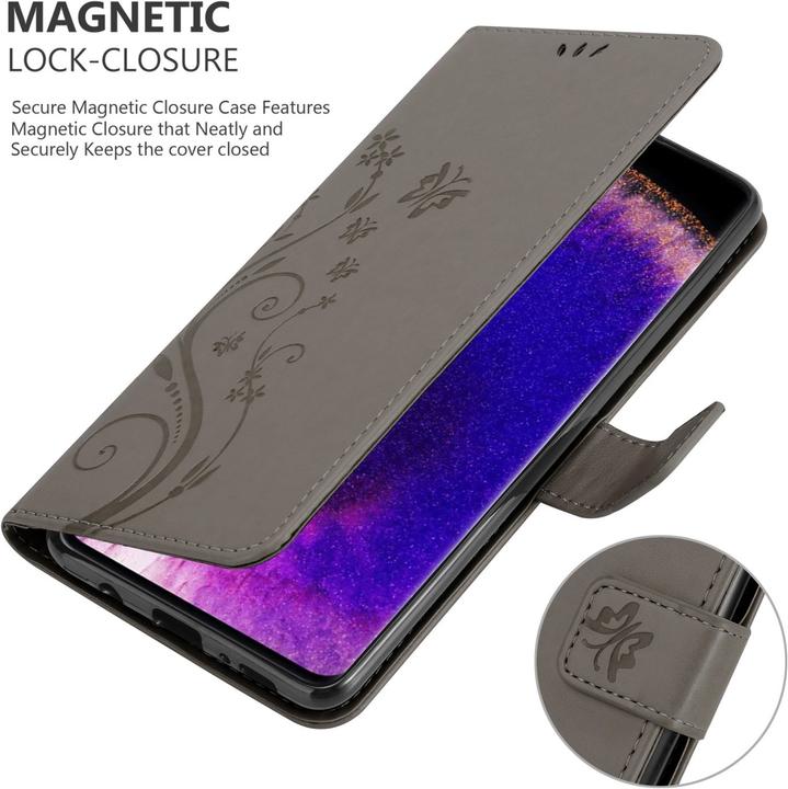 Produktbild Cadorabo Flower Book Hülle für Oppo FIND X5 PRO (Oppo Find X5 Pro)