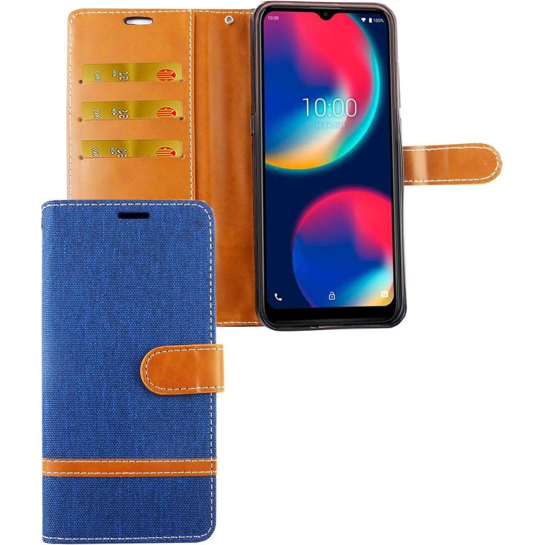 König Design Hülle Handy Schutz für Wiko View 4 Case Cover Tasche Wallet Etui Handyhülle Neu (Wiko View 4), Smartphone H...