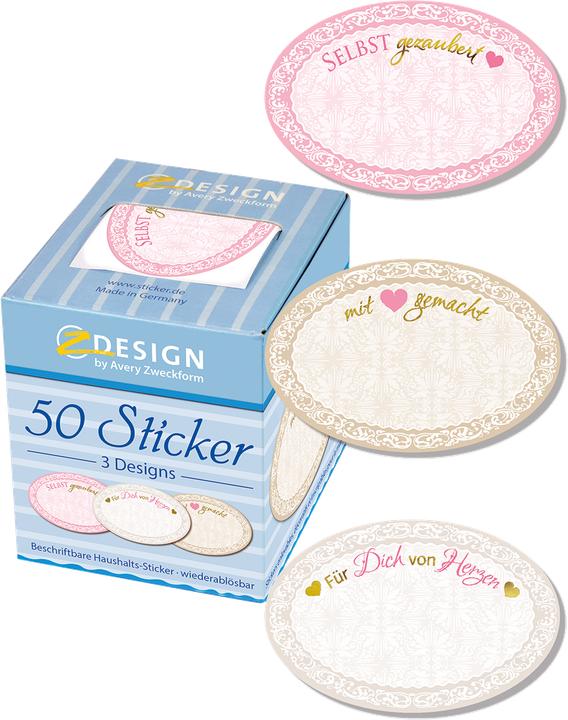 Actual product image Avery Zweckform ZDesign Sticker auf Rolle "Selbst gezaubert Etiketten aus Papier, wiederablösbar, beschrif