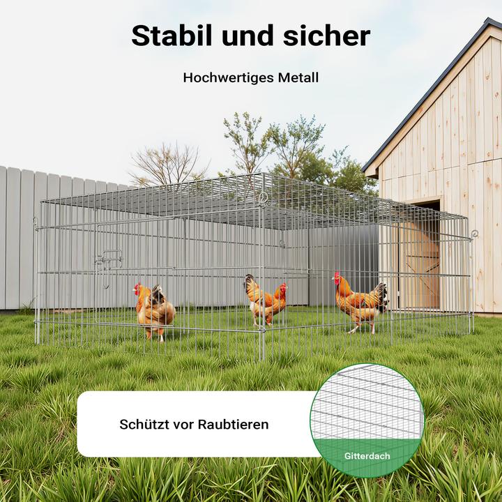 Actual product image Wiltec Outdoor enclosure cover 183x122x60cm small animal enclosure run outdoor enclosure