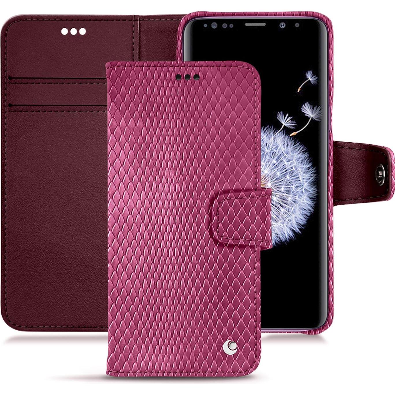 Noreve Lederschutzhülle vertikal (Apple iPhone 7 Plus), Smartphone Hülle, Rosa