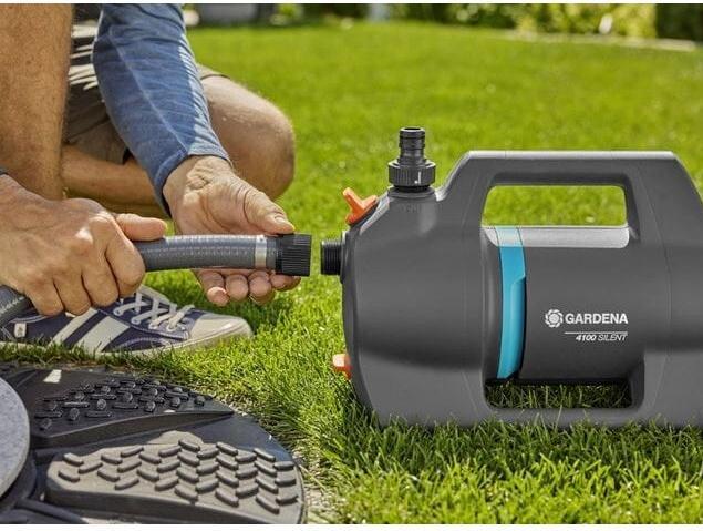 Produktbild Gardena Gard Gartenpumpe 4100 Silent Saugsch.Set 09052-20 (Gartenpumpe)